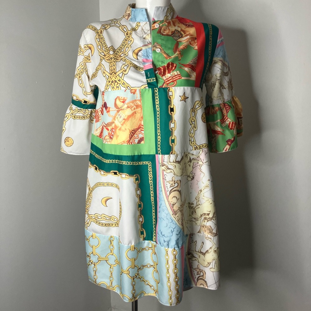 Multicolor Patchwork Dress - image 1